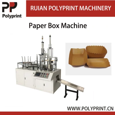 Macchina per la produzione di scatole di carta per hamburger in cartone usa e getta completamente automatica.  Macchine per la realizzazione di prodotti di carta